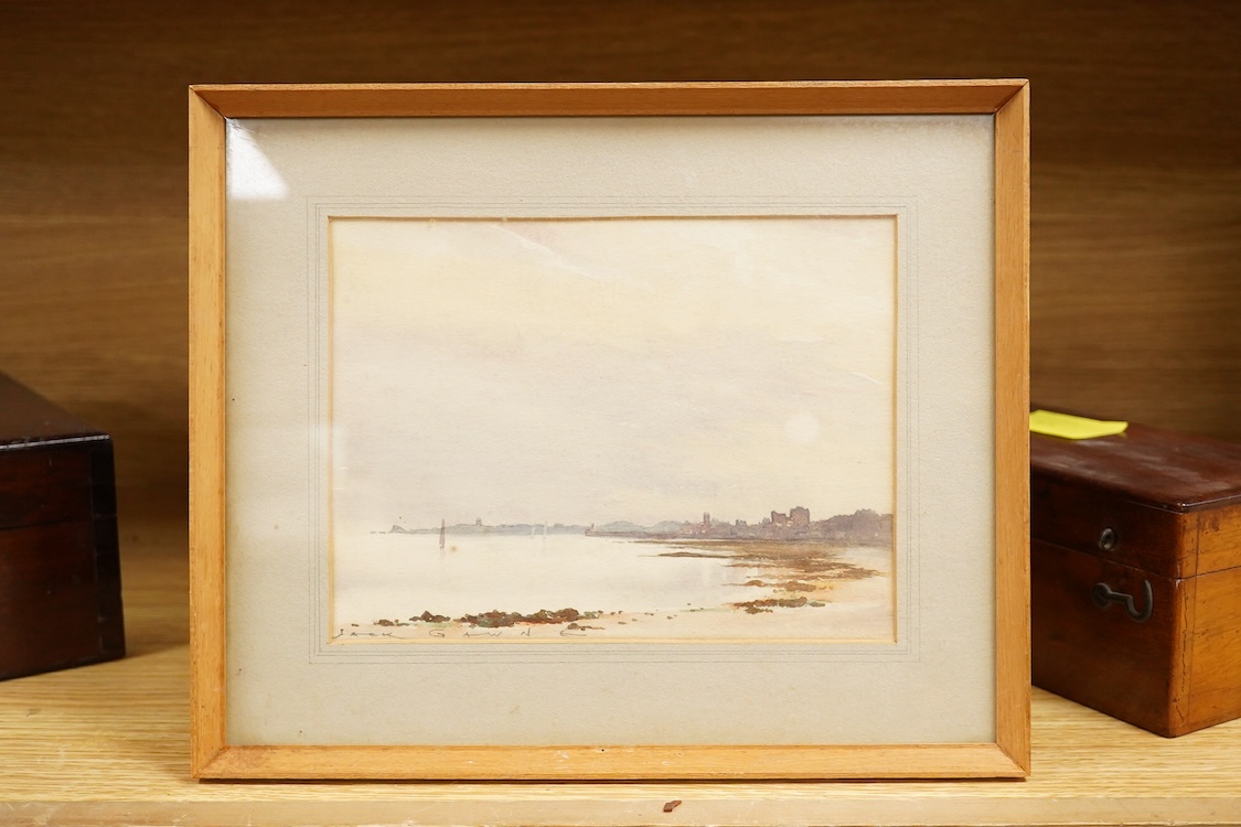 Jack Gawne (20th century), Coastal scene, signed lower left, watercolour, 24 x 19cm